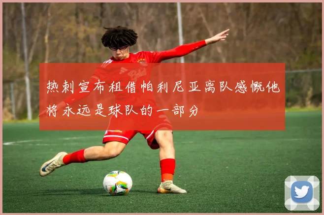 热刺宣布租借帕利尼亚离队感慨他将永远是球队的一部分